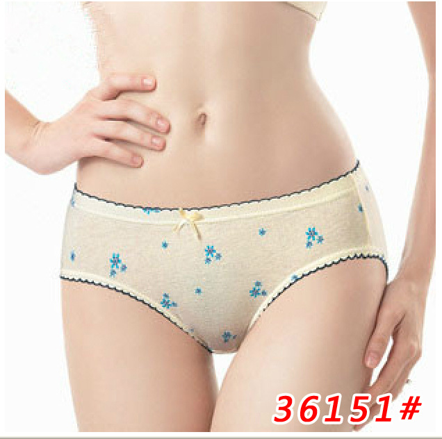 <em>莎奴亚内裤</em> <em>莎奴亚</em>36151 女全棉印花三角裤 纯