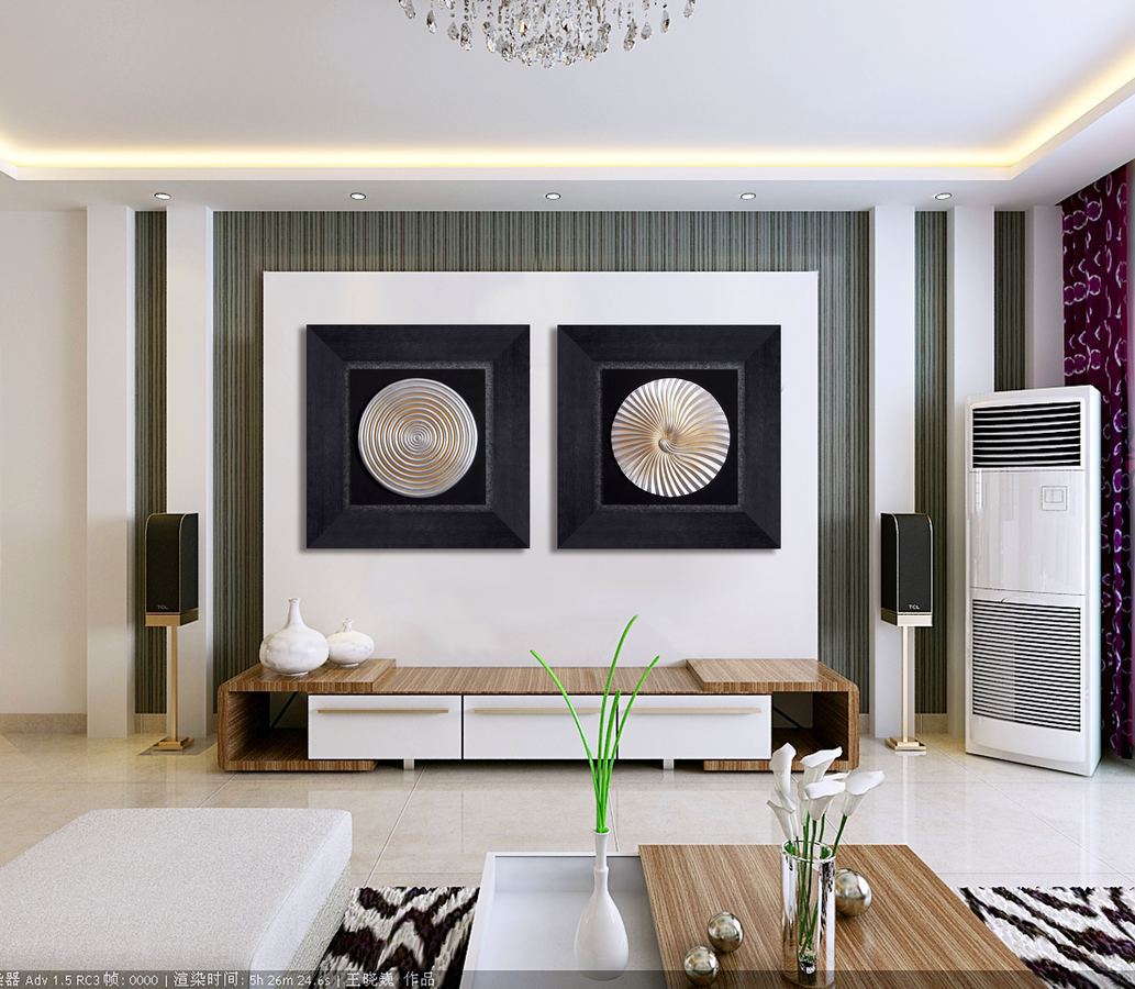 波澜漩涡 玛雅画 装饰画 浮雕画 3D画 抽象画 图