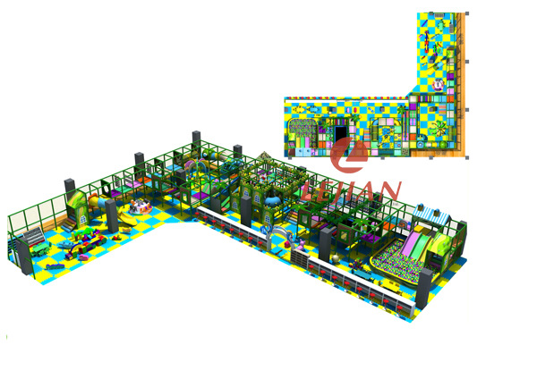 大型室内游乐场 儿童娱乐专区 设计新颖 配备家