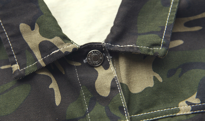 韩国<em>东</em>大门新款迷彩无袖牛仔背心 街拍休闲时