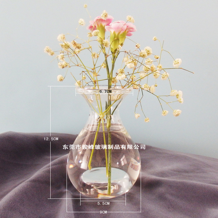 凹底花瓶规格图