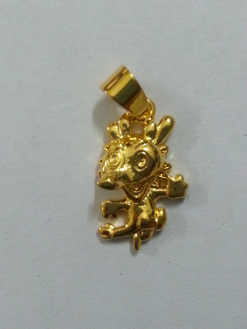 【周六福同款十二生肖小金龙 女吊坠】