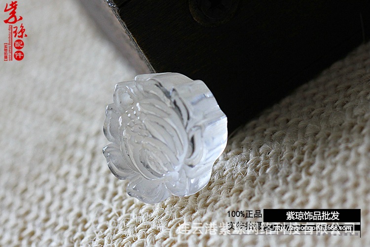 江苏连云港白水晶莲花珠 6a级的diy 散珠佛珠配件价格 - 中国供应商