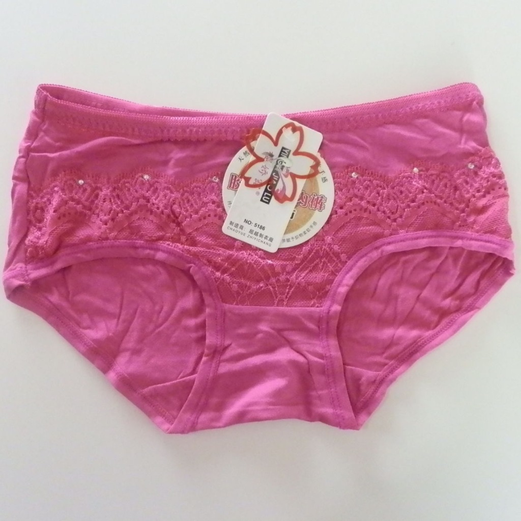5816 <em>内裤</em> 女士 竹纤维三角蕾丝中低腰 <em>女式内</em>