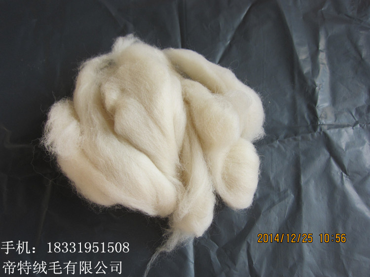 供应信息 动物毛/毛纤维 供应各种规格 纺纱原料 精梳无毛绒 山羊绒