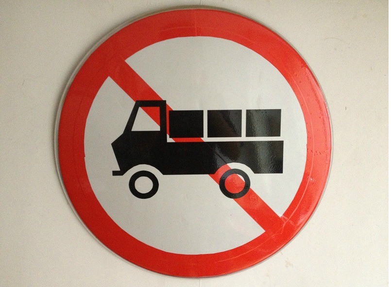 60cm 禁止货车 限制吨位 反光道路标识牌 警示
