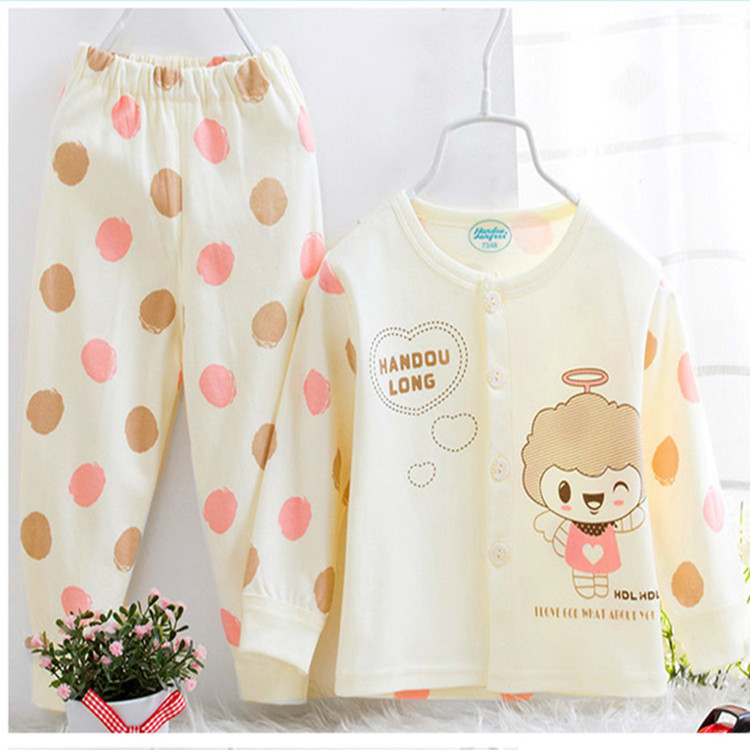 2014年新款憨豆龙宝宝<em>内衣</em>套装儿童<em>开衫</em>纯棉