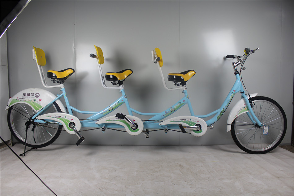 【奥威特三人自行车 双人三人车 景点出租车 3