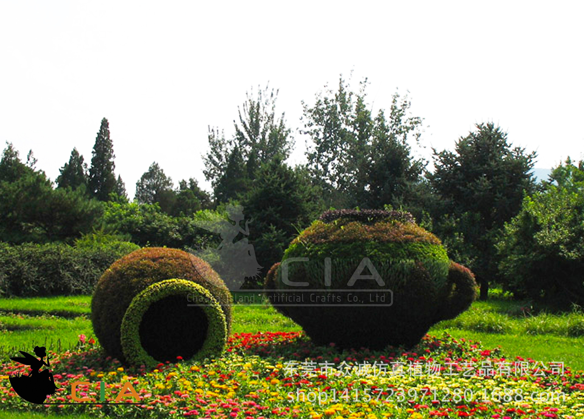 定制仿真植物绿雕 大型园林景观布置仿真绿植造型 仿真植物雕塑