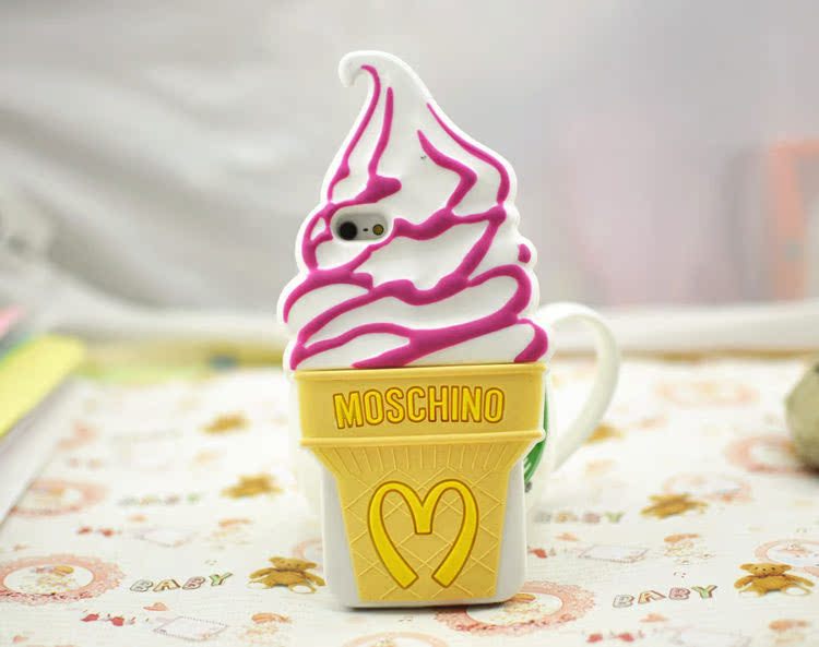 【新款麦当劳 夏日圆筒冰淇淋手机壳 iPhone5