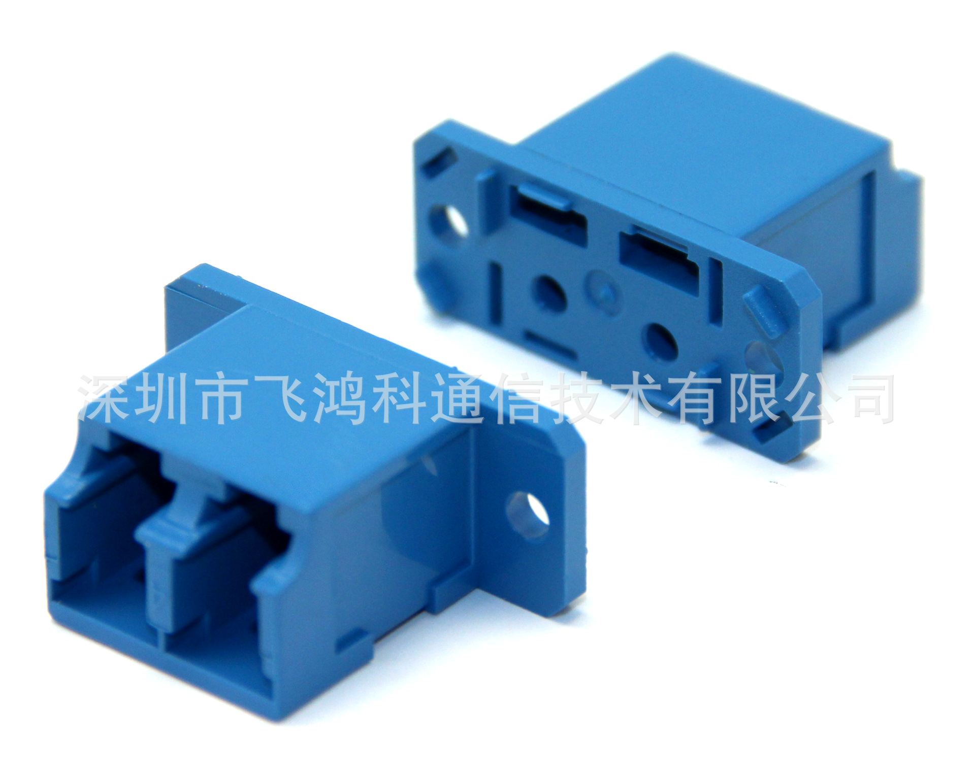 LC 双通有法兰对称无窗适配器3