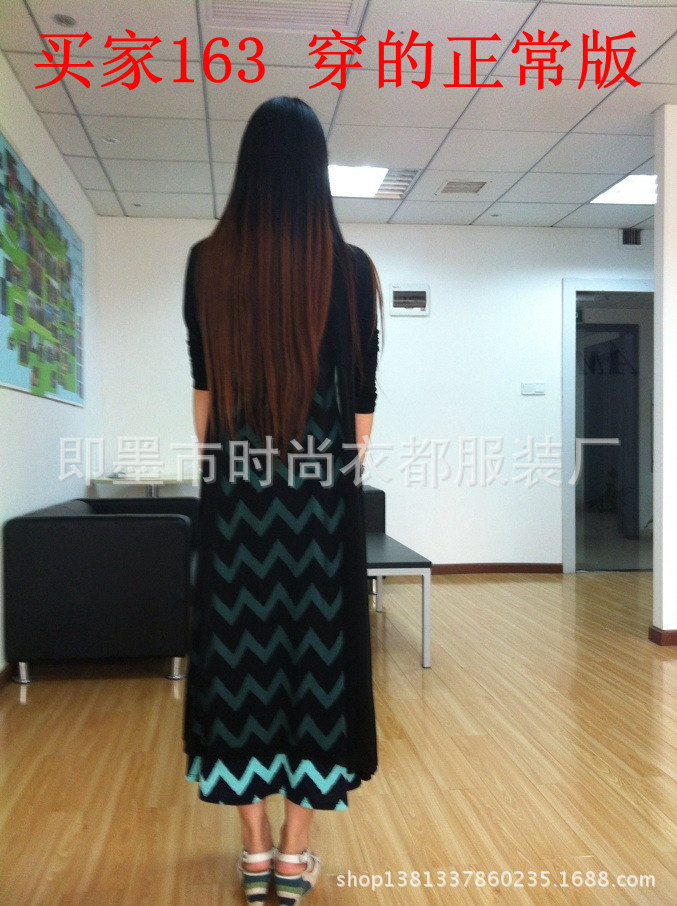 【超长款披肩秋 薄款<em>外套旅游</em>防晒<em>针织</em>雪纺拼