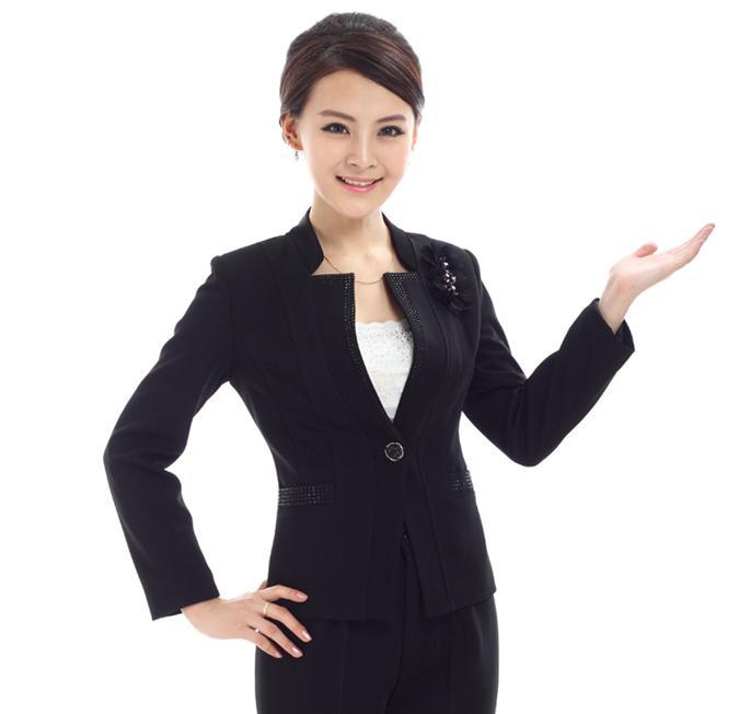 广州供应 新款时尚简约<em>女西服</em> 职业装行政制服