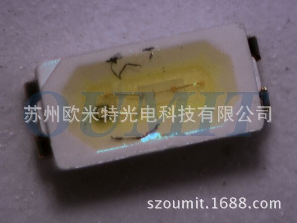 贴片式LED晶粒污损缺陷外观视频显微镜检查 (1)