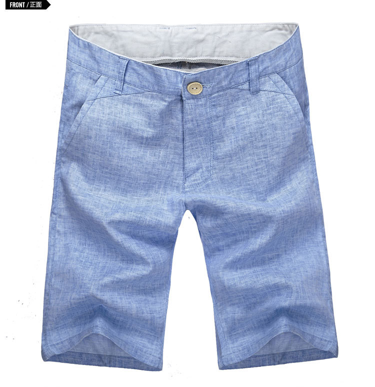 2013夏季新款韩版中裤<em>男</em> 夏潮<em>麻质</em> 棉麻休闲短