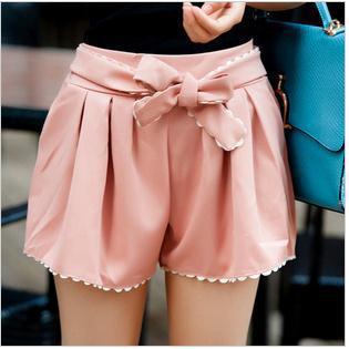 厂家直销 2014 韩版<em>蝴蝶结</em>腰带<em>裙裤</em> 超短<em>热裤</em> 