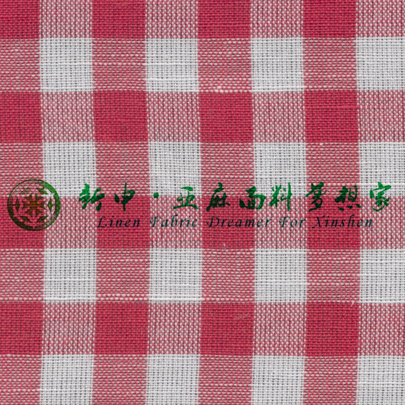 SJ090831-3棉麻格子面料