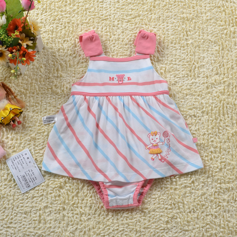 法国品牌吊带衫 <em>小孩纯棉</em>吊带裙 女童<em>夏装</em>批发