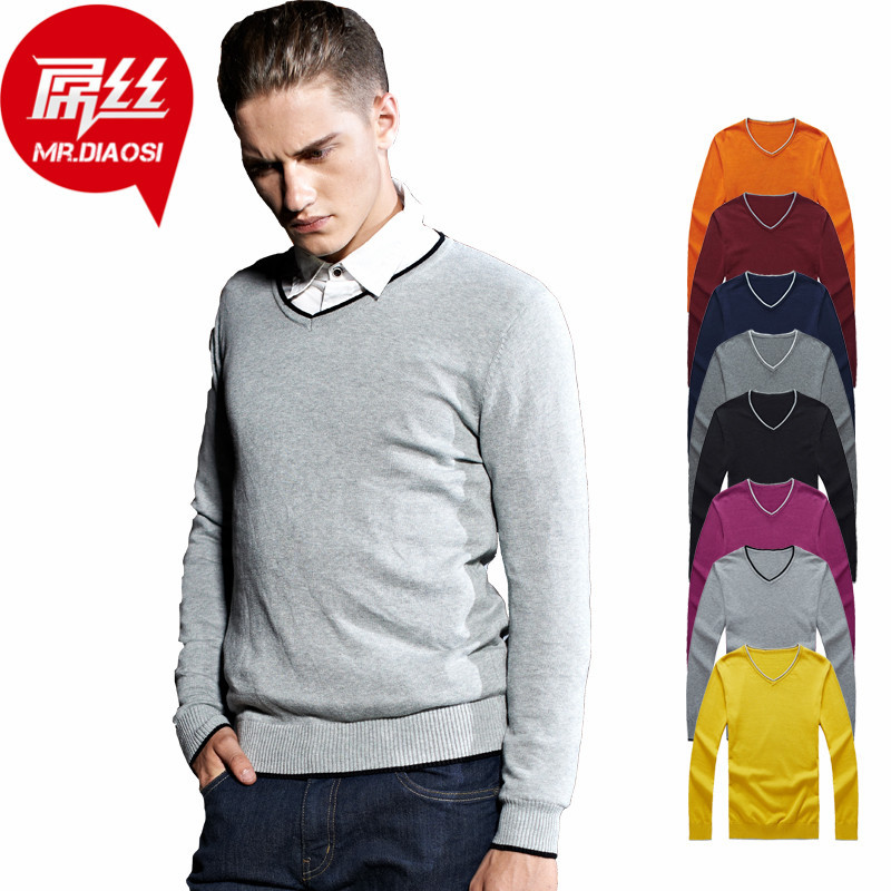 屌丝先生 男装 秋冬新款<em>潮男式毛衣</em> 欧美高档品