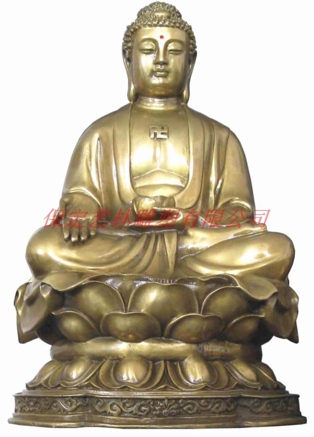 户外铸铜贴金如来佛祖像 大型阿弥陀佛 三世佛