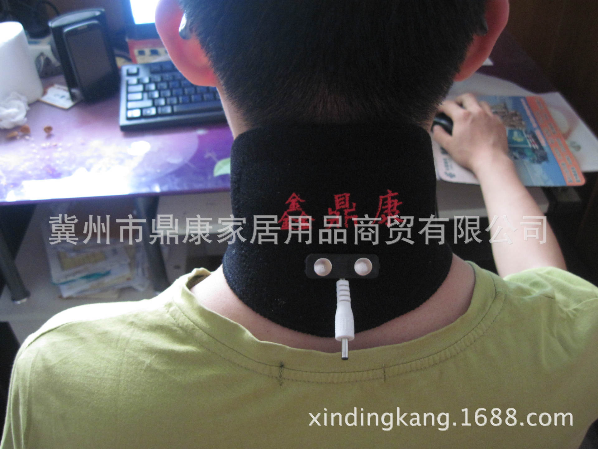 【USB电热艾灸护颈保暖护颈椎颈椎病热敷理