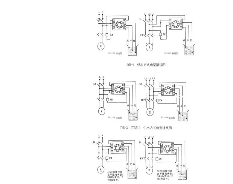 德力西电气 cdjy2 ac380v 低压电子式液位继电器 水位控制器