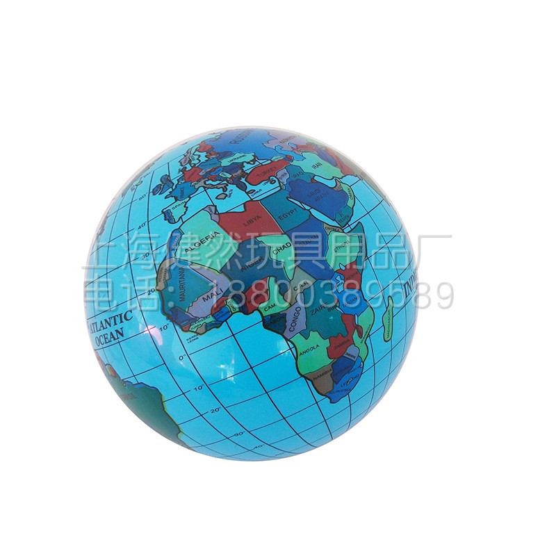 -厂家批发供应儿童卡通充气玩具全印球英文地