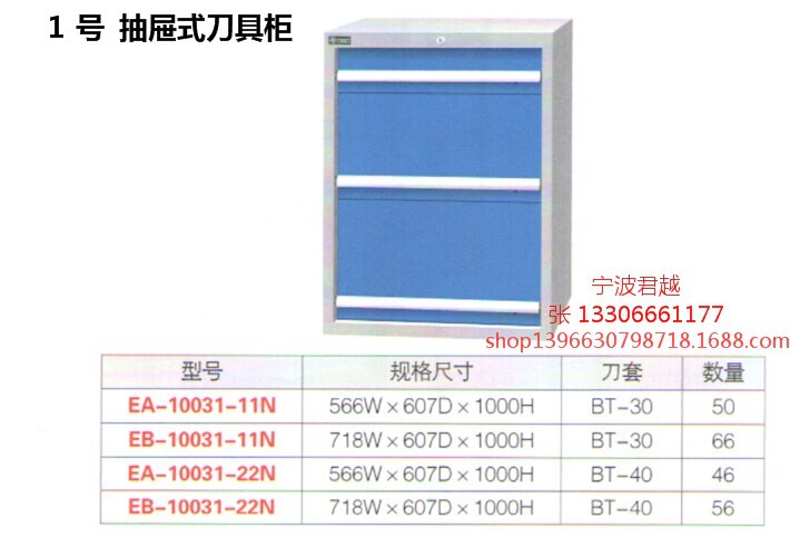 抽屜式刀具櫃 1