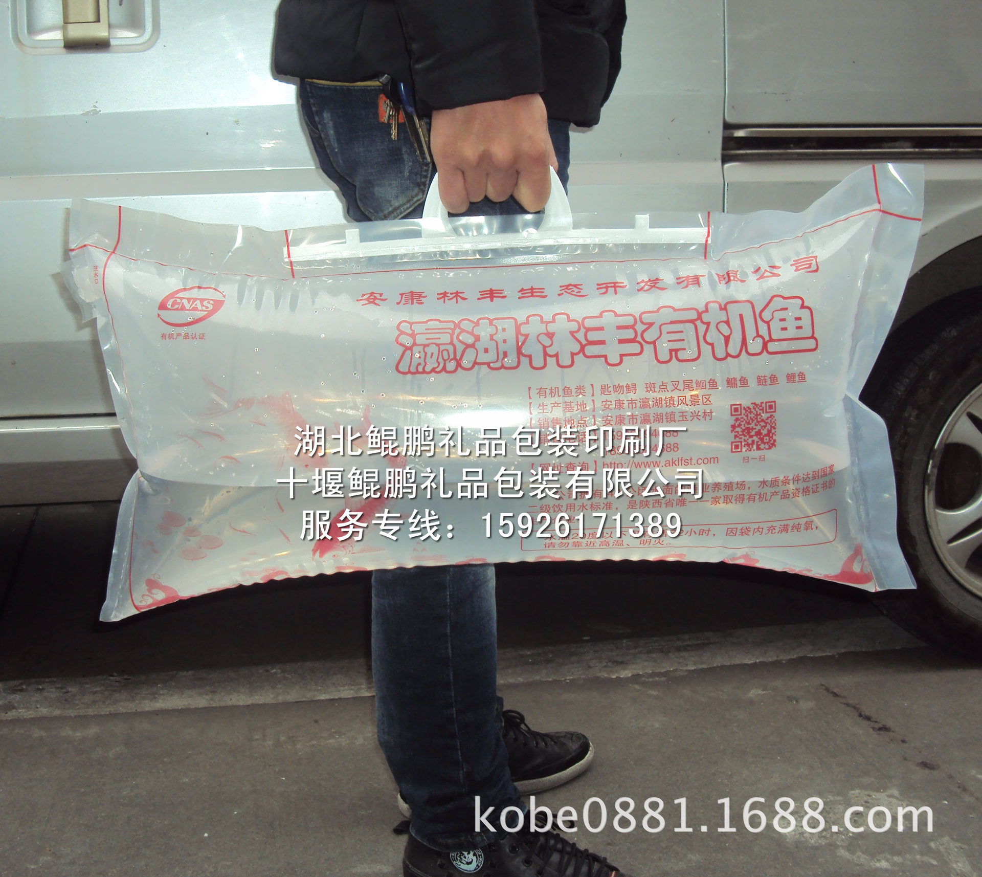 活有机鱼礼品包装氧气袋安康瀛湖林丰1