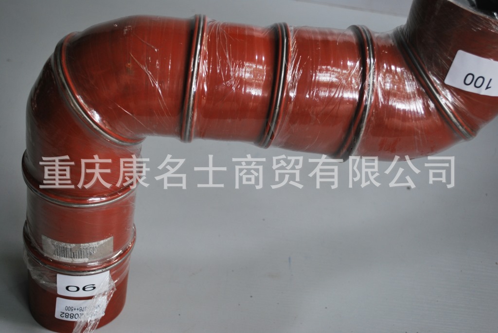四川硅胶管厂家KMRG-376++500-变径胶管8185020882-内径90变100X硅胶管耐热,红色钢丝7凸缘7Z字内径90变100XL580XL460XH410XH410-5