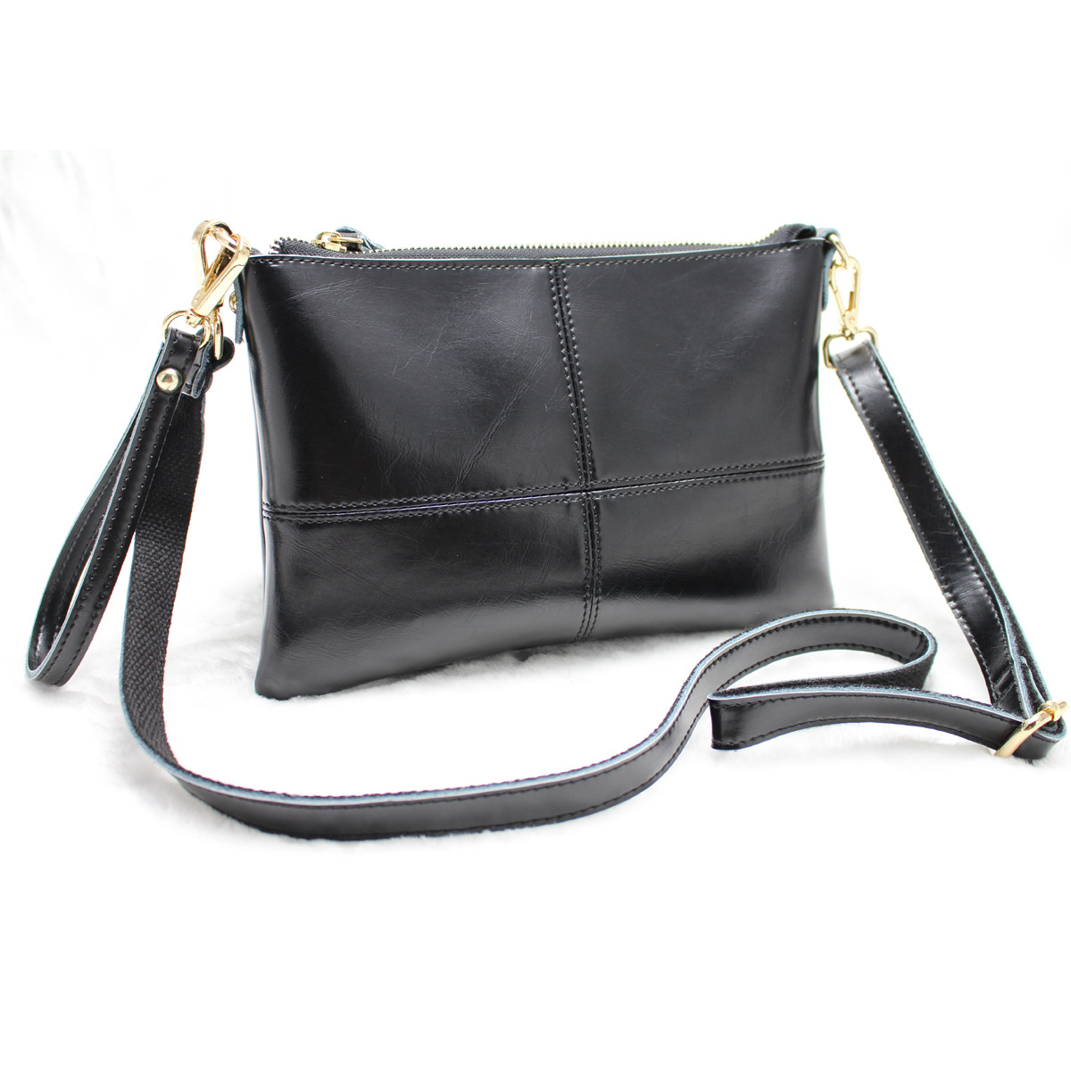 韓版時尚真皮女包  牛皮包包 手拿包 斜挎時尚 真皮包 高雅女包工廠,批發,進口,代購