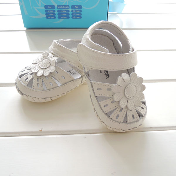 外贸软底防滑婴儿学步鞋真皮凉鞋小童真皮凉鞋女宝1608
