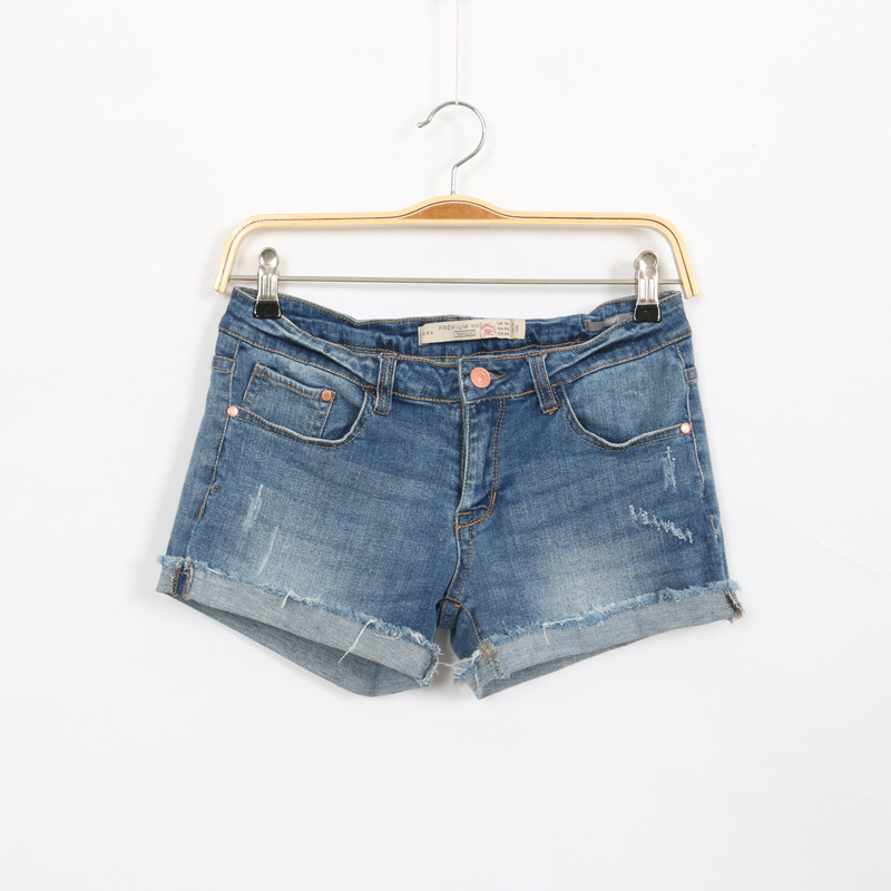 ZAR<em>2014</em>春装<em>新款</em> 欧美水洗磨白<em>女式</em>休闲<em>牛仔</em>