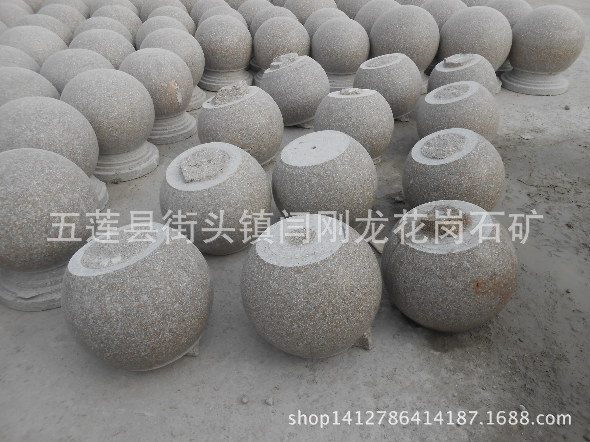 花岗岩,挡车石球,路障石球,石头圆球价格低