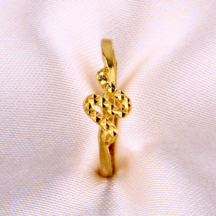 【<em>女士</em>仿<em>金戒指</em> 镀黄金可调节指环金 镀金饰品