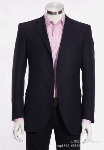 上海男式西服职业装定制厂 商务套装西服定做