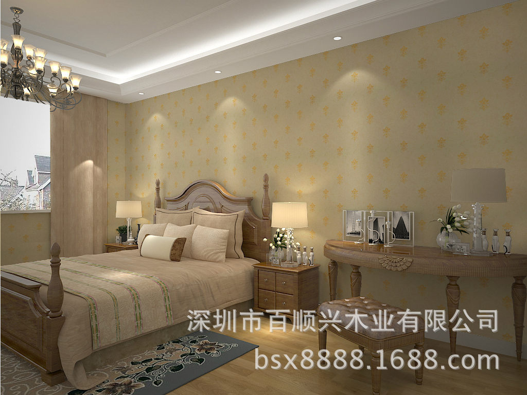 墙纸、壁纸-一卷代发 简约欧式壁纸 家装欧式满