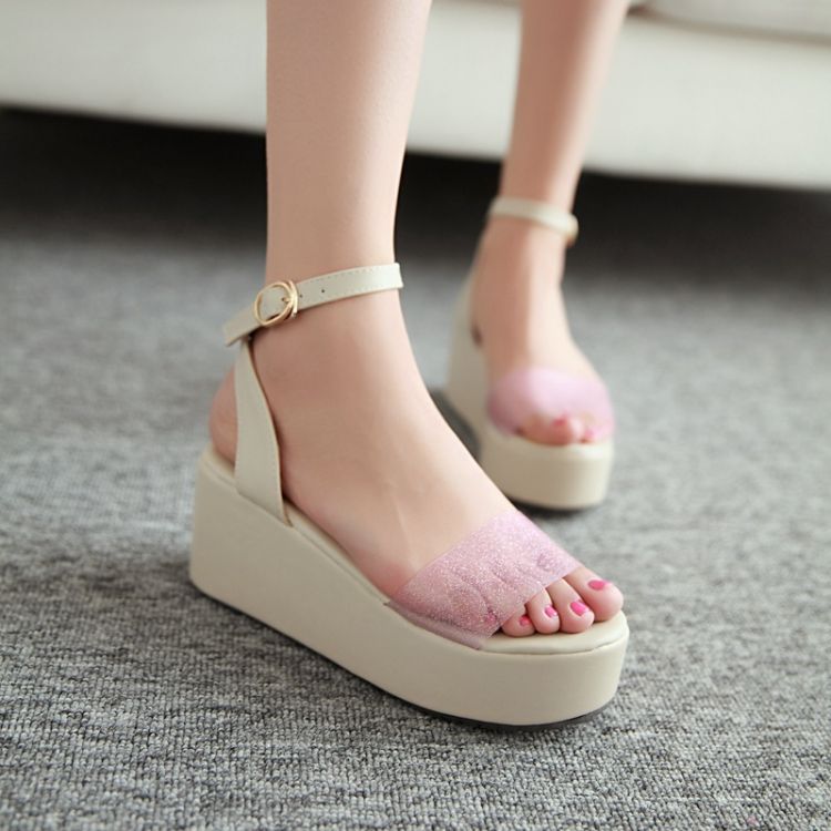 韩版小清新学生鞋 2014<em>新款女鞋批发</em> 松榚厚底