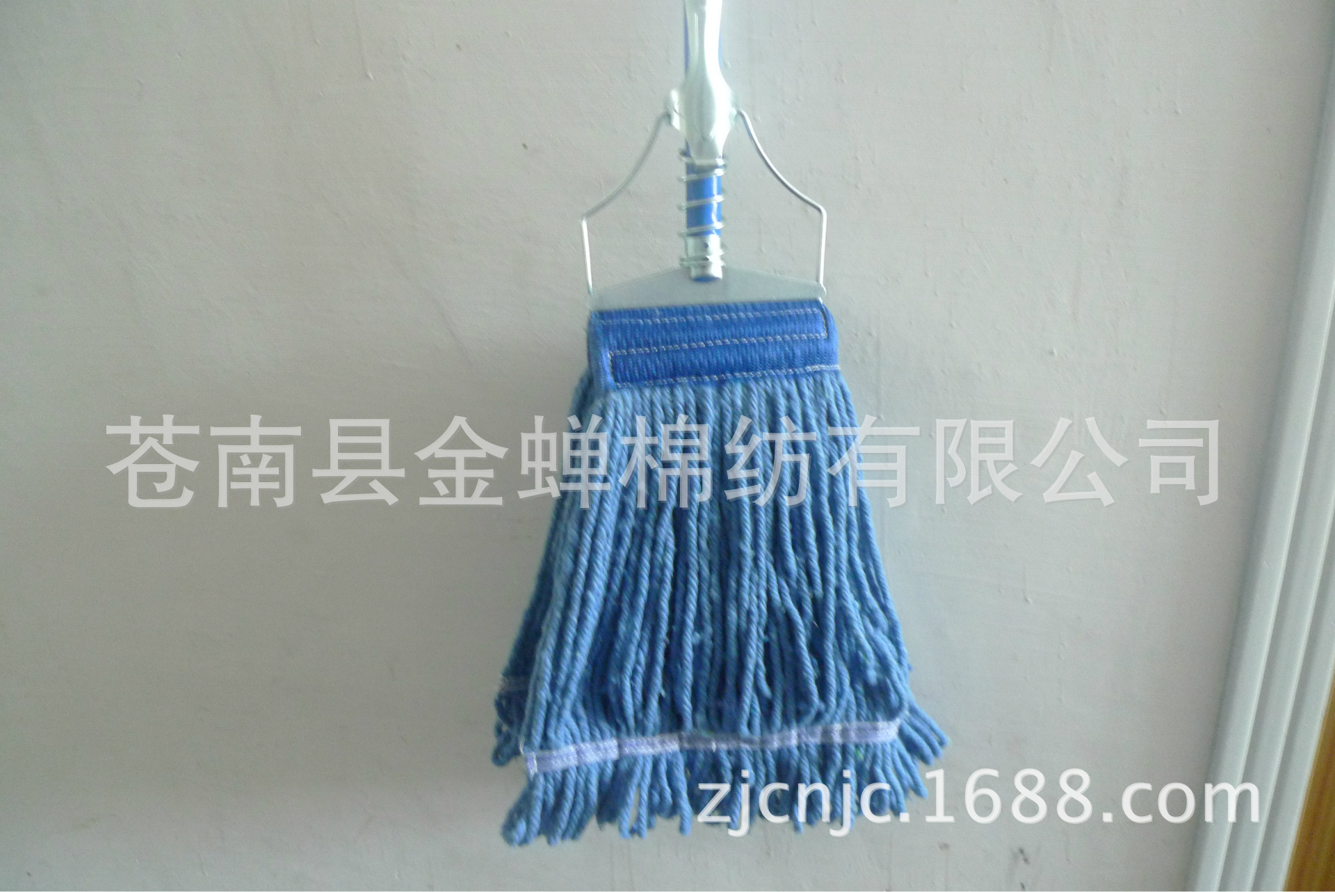 白色棉纱拖把头配弹簧夹铁头拖把头