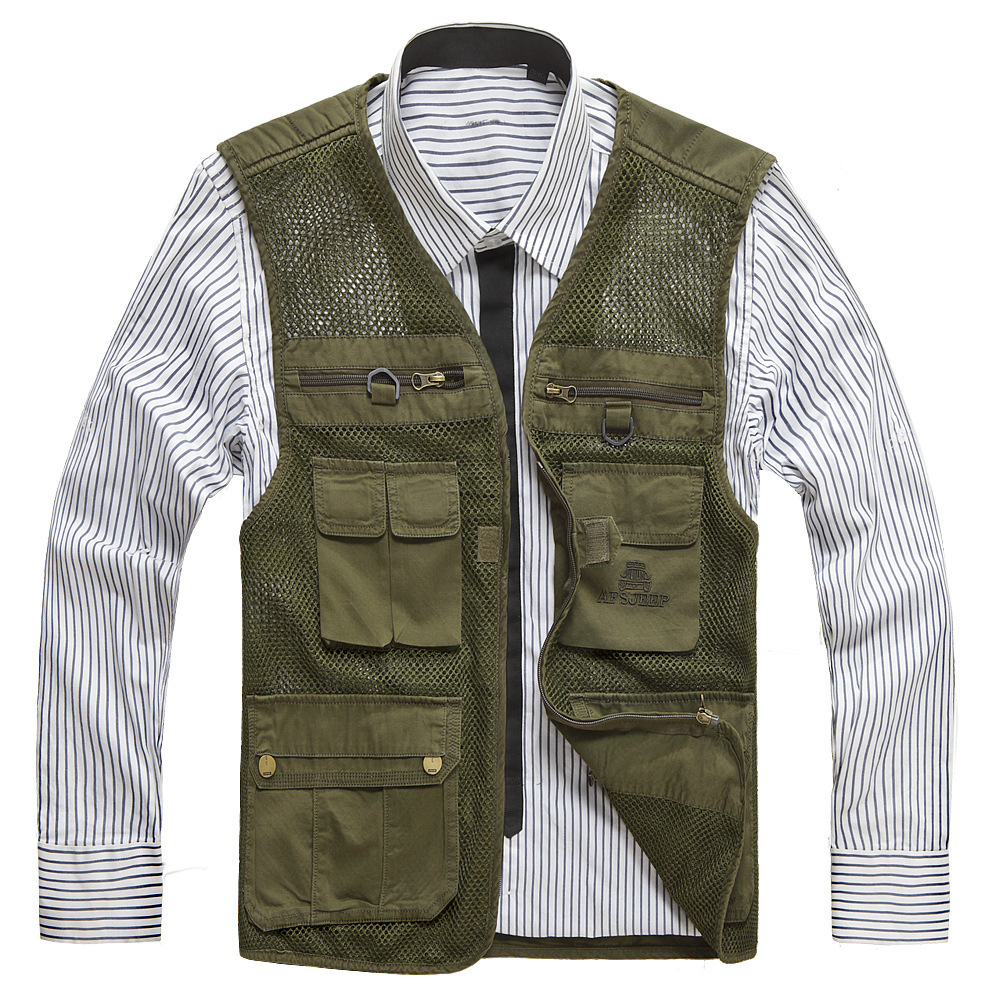 秋冬款男装<em>男士马甲</em> <em>户外</em>休闲登山网<em>背心坎肩</em>