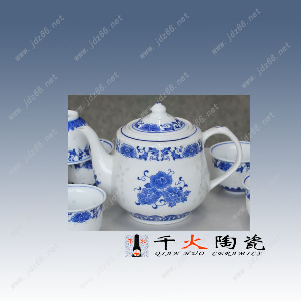 青花玲珑茶具新品细节2