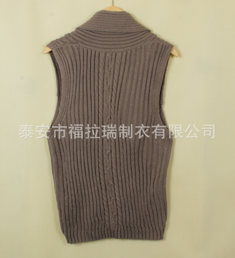 <em>女式针织</em>马甲<em>背心</em> 中长款韩版纯色罗纹下摆无