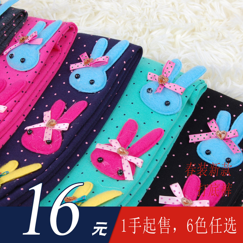 2014新款三兔子<em>女</em>儿童<em>打底裤</em>春款童装宝宝打