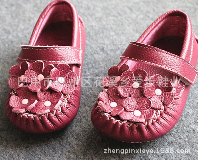 2014新款正品韩版儿童豆豆鞋女童小童皮鞋真皮牛皮单鞋