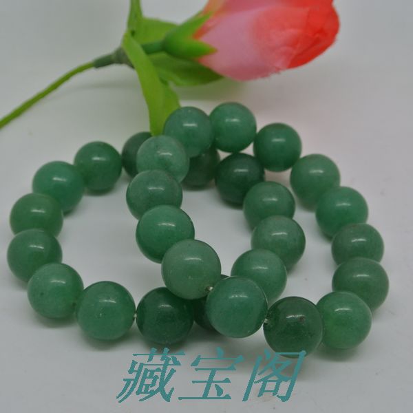 藏宝阁 天然东陵玉圆珠手链 直径14*毫米 东陵玉手链批发