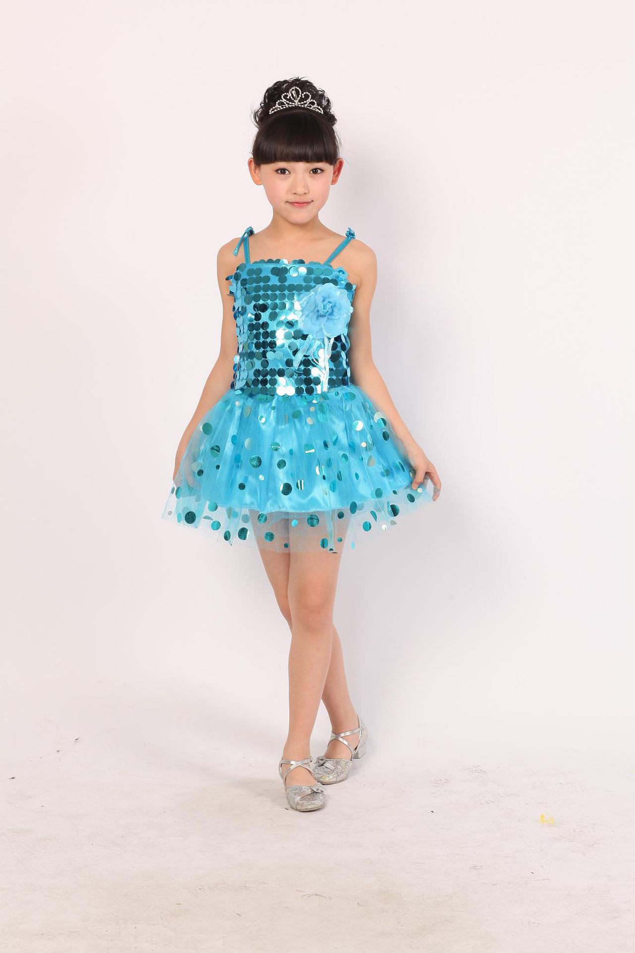 表演服/<em>舞蹈服</em>-儿童演出服装女童<em>舞蹈服女孩</em>幼
