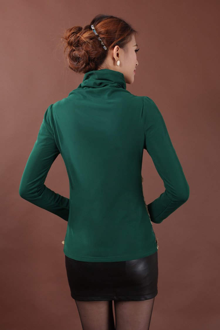 批发采购<em>女式</em>T恤-加绒加厚保暖<em>打底衫</em>女长袖新