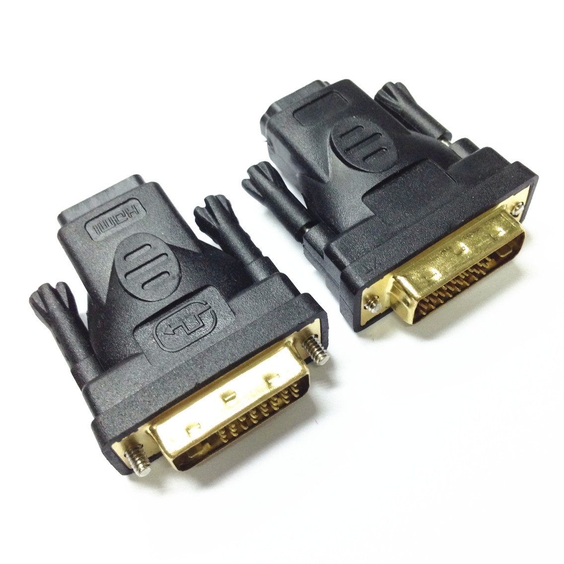 DVI转HDMI转接头 HDMI转DVI 显卡dvi接头接电