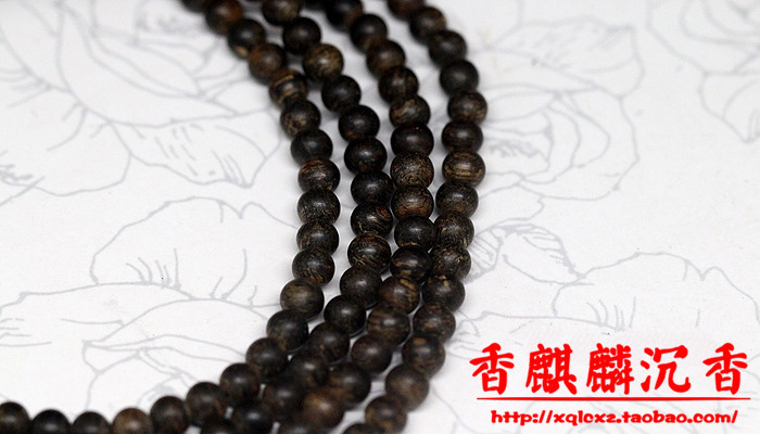 4A沉水级 加里曼丹老料 沉香佛珠216颗4mm