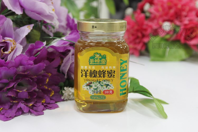 槐花蜂蜜/槐花蜜 特价 纯天然蜂蜜 四川土蜂蜜 瓶装蜂蜜510g